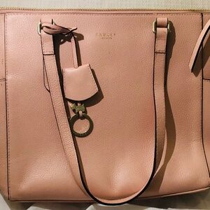 Gorgeous Hadley London Leather Bag Tote - Pink - Lightly Used - Authentic